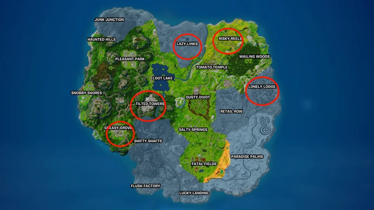 fortnite drop map