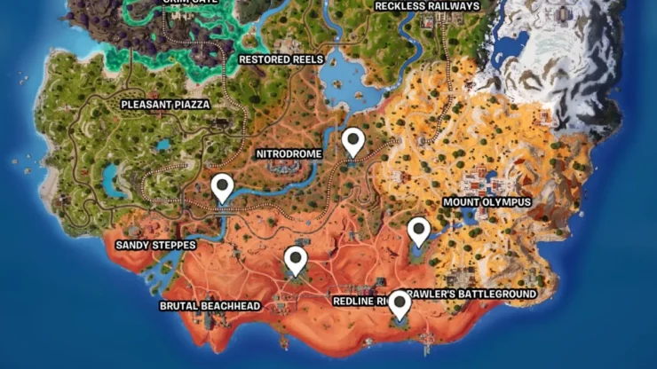 locations of oasis pools